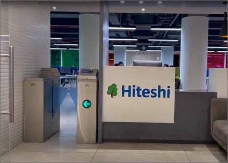 Hiteshi Infotech - Office Entrance, Reception, 7th floor