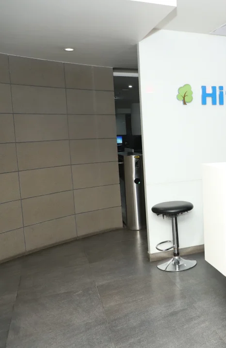 Hiteshi Infotech - Office Entrance, Reception, 8th floor